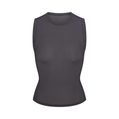 Pre-owned Nikeskims Vintage Weightless Layers Sleeveless Top 'lead' | Grey | Women's Size S In Gray
