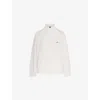 Nikeskims Womens Ivory Stretch Nylon Oversized Track Jacket Xxs In White