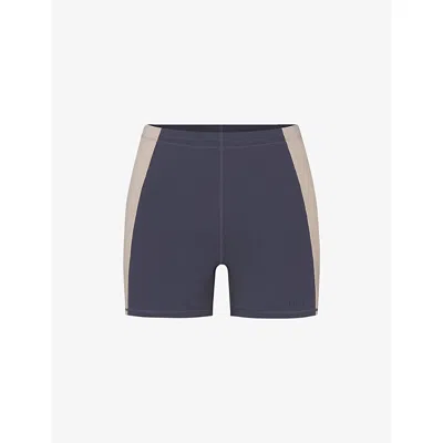 Nikeskims Womens Deep Royal/stone Matte Shine 2-inch Workout Shorts