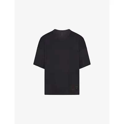 Nikeskims Womens Obsidian Airy Oversized Jersey T-shirt Xxs In Black
