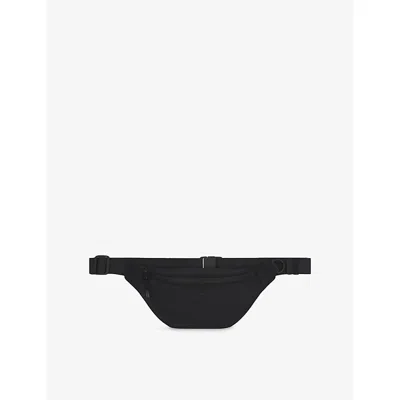 Nikeskims Womens Obsidian Branded Stretch-woven Belt Bag In Black