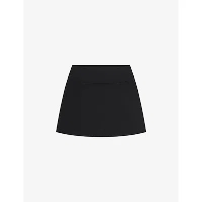 Nikeskims Womens Obsidian Matte Dri-fit Studio Skort Xxs In Black
