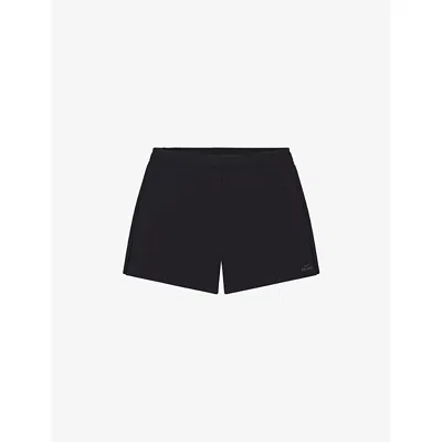 Nikeskims Womens Obsidian Stretch Nylon 2-inch Runner Shorts Xxs In Black