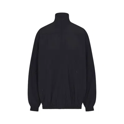 Pre-owned Nikeskims Woven Nylon Oversized Track Jacket 'obsidian' | Black | Women's Size Xl