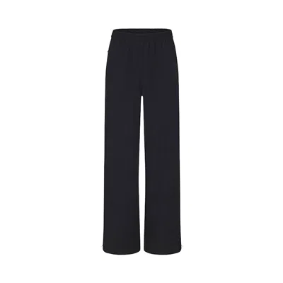 Pre-owned Nikeskims Woven Nylon Oversized Track Pants 'obsidian' | Black | Women's Size Xs
