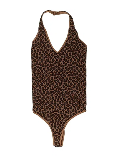 Pre-owned Nikibiki Bodysuit In Brown