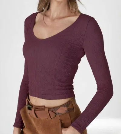 Nikibiki Brenda Top In Fig In Brown