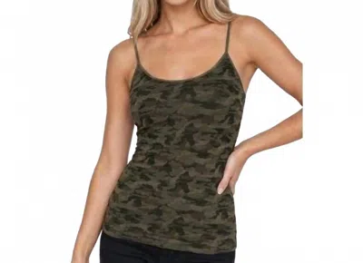 Nikibiki Camo Scoop Neck Seamless Camisole In Green