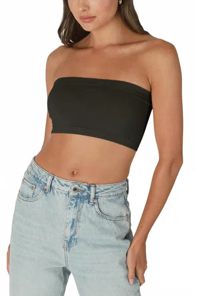 Nikibiki Jersey Bandeau Tube Top In Black