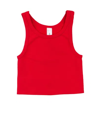 Nikibiki Junior Women's Sawyer Chevron Highneck Crop Top In Red