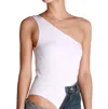 Nikibiki One Shoulder Bodysuit In White In White