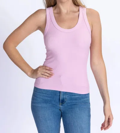 Nikibiki Reversible Ribbed Tank Top In Peony Pink In Multi
