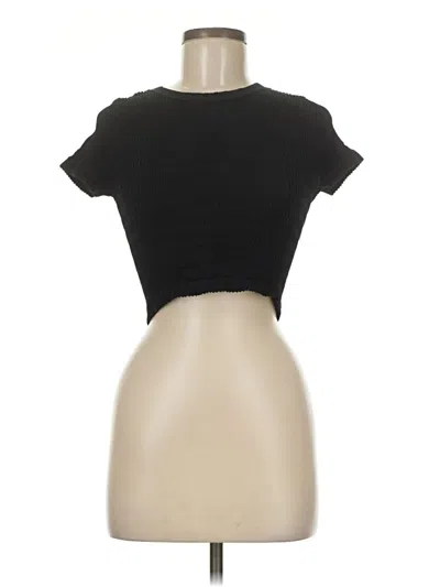 Pre-owned Nikibiki Short Sleeve Turtleneck In Black
