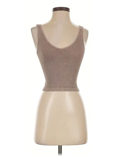 Pre-owned Nikibiki Sleeveless Top Brown Sweetheart Neckline Tops