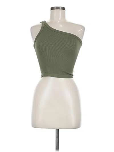 Pre-owned Nikibiki Sleeveless Top Green One Shoulder Neckline Tops