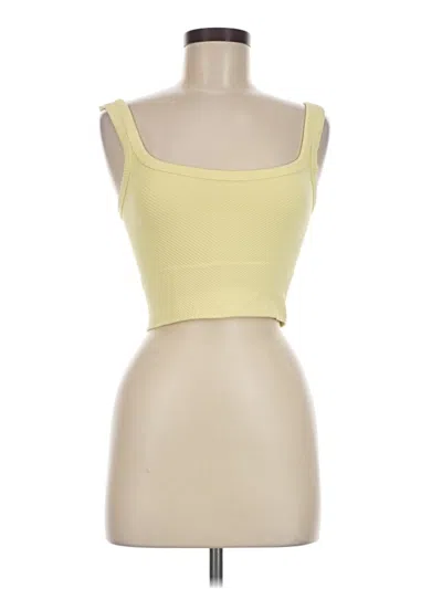 Pre-owned Nikibiki Sleeveless Top Yellow Sweetheart Neckline Tops