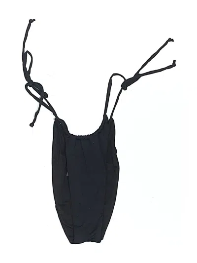 Pre-owned Nikibiki Swimsuit Top Black Solid Pattern Swimwear