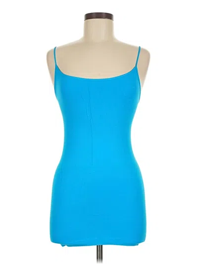 Pre-owned Nikibiki Tank Top Blue Strapless Neckline Tops