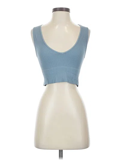 Pre-owned Nikibiki Tank Top Blue Strapless Neckline Tops