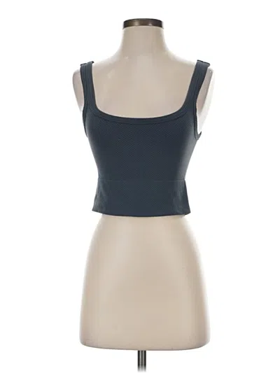 Pre-owned Nikibiki Tank Top Blue Strapless Neckline Tops