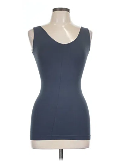 Pre-owned Nikibiki Tank Top Blue Strapless Neckline Tops