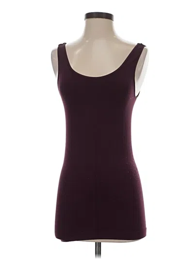 Pre-owned Nikibiki Tank Top Burgundy Strapless Neckline Tops