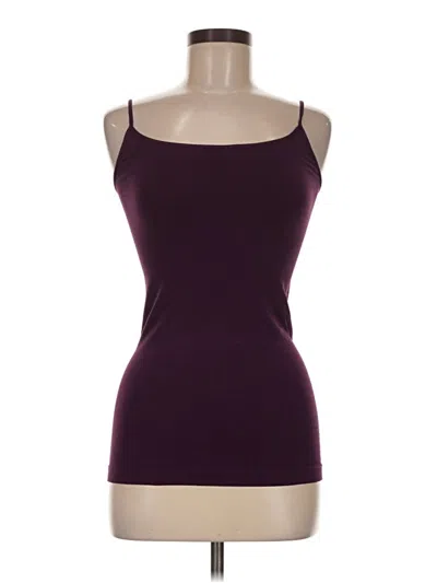Pre-owned Nikibiki Tank Top Burgundy Strapless Neckline Tops
