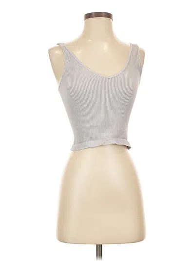 Pre-owned Nikibiki Tank Top Gray Strapless Neckline Tops