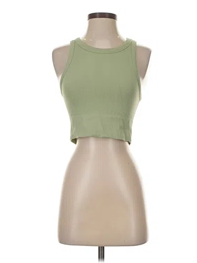 Pre-owned Nikibiki Tank Top Green Halter Neckline Tops
