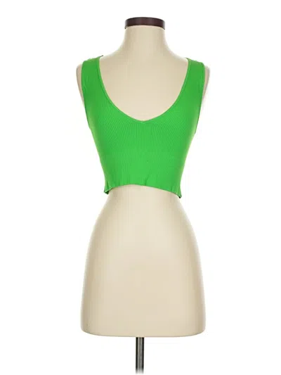 Pre-owned Nikibiki Tank Top Green Strapless Neckline Tops