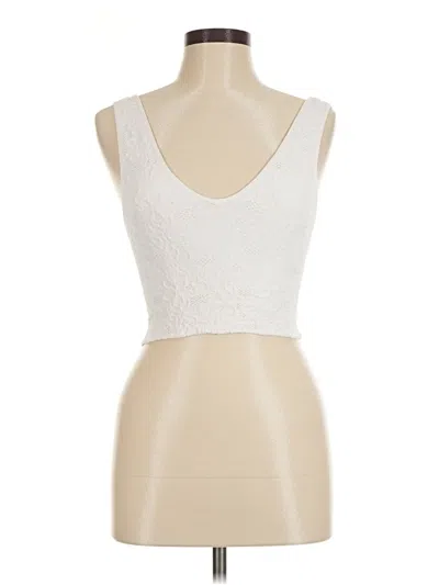 Pre-owned Nikibiki Tank Top Ivory Strapless Neckline Tops