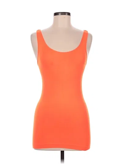 Pre-owned Nikibiki Tank Top Orange Strapless Neckline Tops