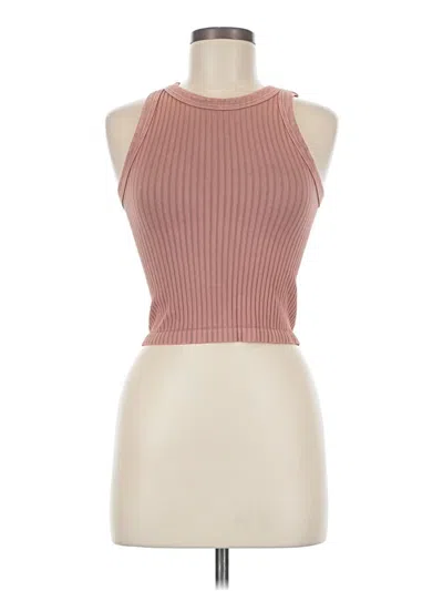 Pre-owned Nikibiki Tank Top Pink Halter Neckline Tops