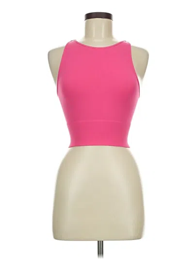 Pre-owned Nikibiki Tank Top Pink Halter Neckline Tops