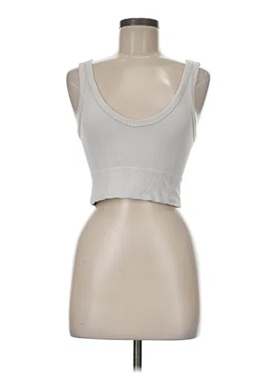 Pre-owned Nikibiki Tank Top Silver Strapless Neckline Tops