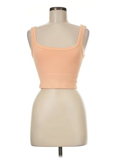 Pre-owned Nikibiki Tank Top Tan Strapless Neckline Tops
