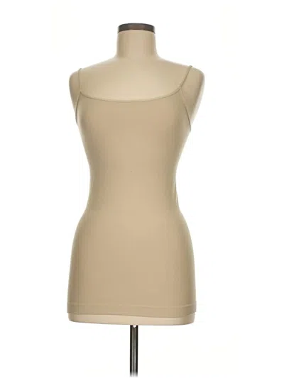 Pre-owned Nikibiki Tank Top Tan Strapless Neckline Tops