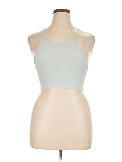 Pre-owned Nikibiki Tank Top Teal Halter Neckline Tops In Blue