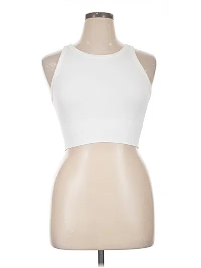 Pre-owned Nikibiki Tank Top White Halter Neckline Tops