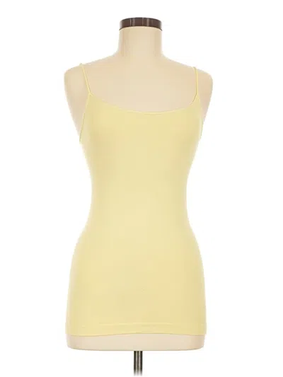 Pre-owned Nikibiki Tank Top Yellow Strapless Neckline Tops