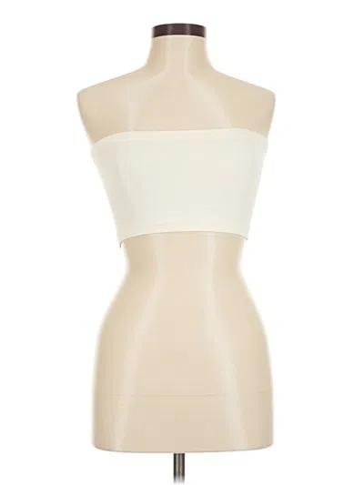 Pre-owned Nikibiki Tube Top Ivory Strapless Neckline Tops In White