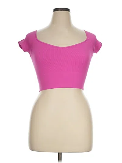 Pre-owned Nikibiki Tube Top Pink Strapless Neckline Tops