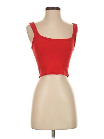 Pre-owned Nikibiki Tube Top Red Strapless Neckline Tops