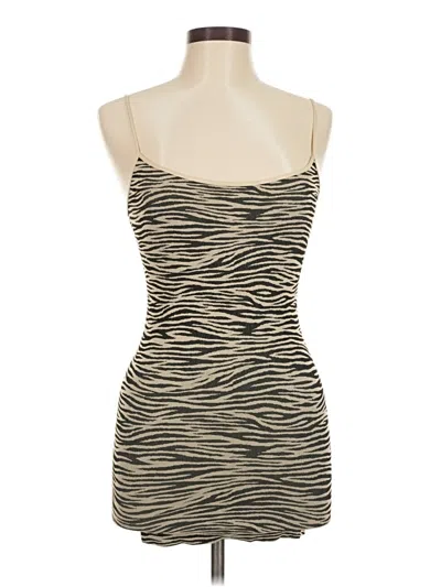 Pre-owned Nikibiki Tube Top Tan Strapless Neckline Tops In Brown