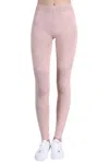 Nikibiki Vintage Knee Shirring Leggings In Rose In Pink