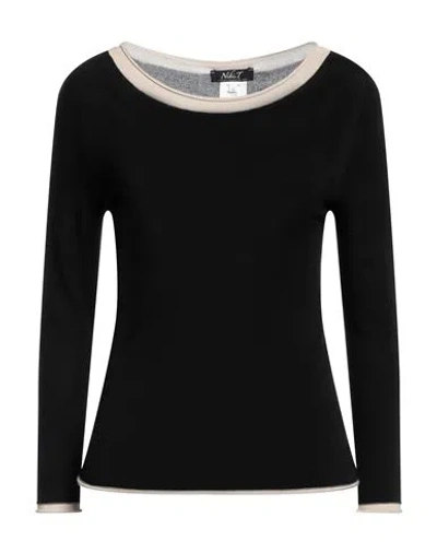 Niki.t Niki. T Woman Sweater Black Size S Viscose, Acrylic, Elastane