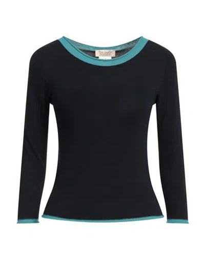 Niki.t Niki. T Woman Sweater Midnight Blue Size L Viscose, Acrylic, Elastane