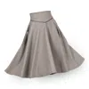 Nikka Place Women's Flare Wool Skirt With High Waist In Pepite Colour