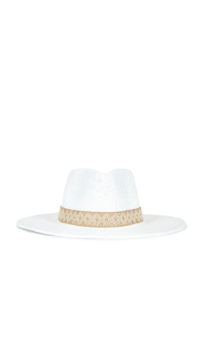 Nikki Beach Camryn Fedora Hat In 白色