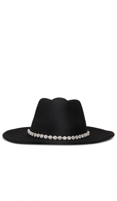 Nikki Beach Crystal Hat In 黑色